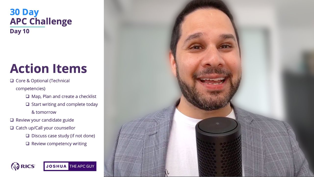 RICS 30 Day APC Challenge - Day 10 Technical Core Optional Competencies