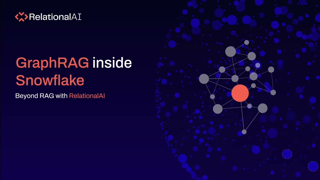 Getting started with GraphRAG using RelationalAI inside Snowflake