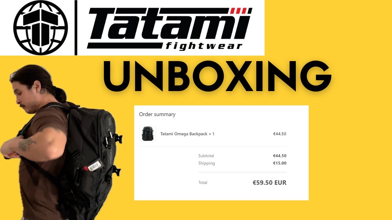 Mochila Tatami Fightwear unboxing (Omega Backpack)