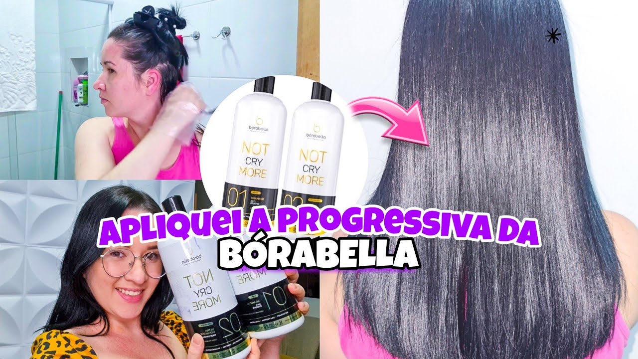 APLICANDO PROGRESSIVA NO MEU CABELO HENEZADO - NÃO CHORE MAIS DA  BÓRABELLA