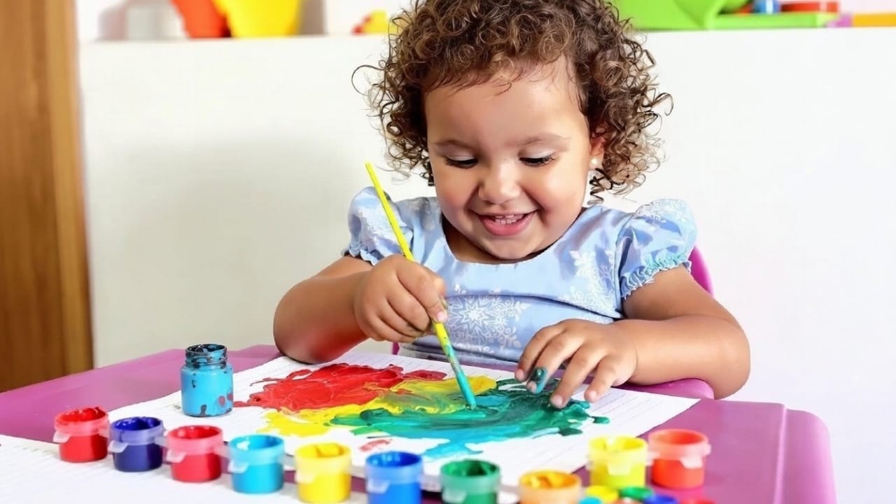 PINTURA INFANTIL COM LAVÍNIA | CORES E DIVERSÃO