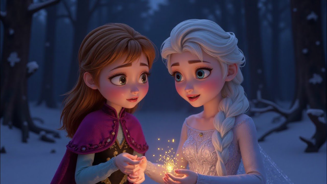  Elsa Lost Magic  and Anna Lost Hope | Nursery Rhymes poem For kids  | Doodle Poem Den 