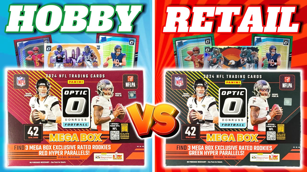 HOBBY vs. RETAIL (2024 Optic Football Mega Box)