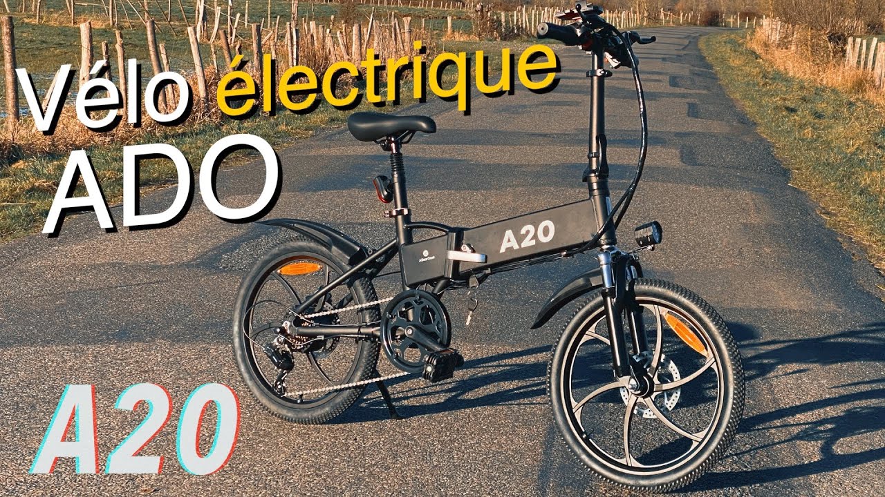 Test et déballage du vélo électrique ADO A20 avec activation et débridage de accélérateur