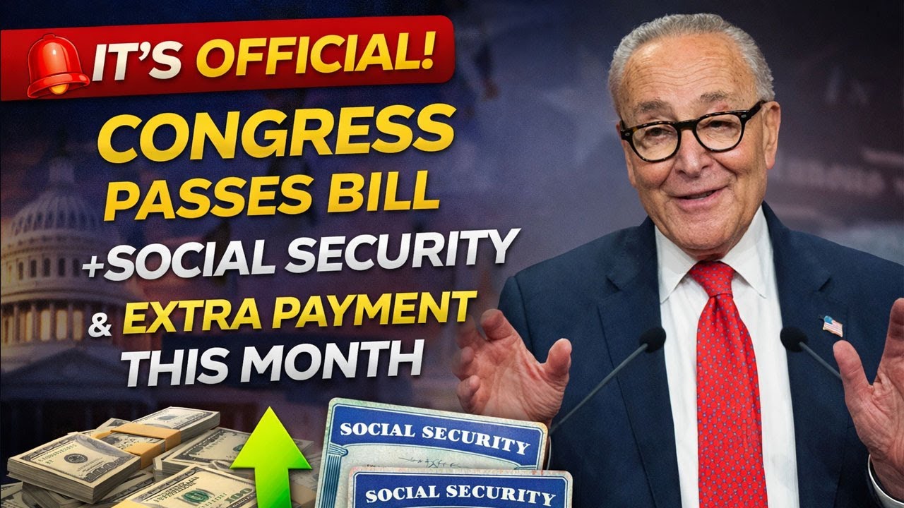 🚨 It&rsquo;s Official &mdash; Congress Passes Bill for Social Security + Extra Payment This Month
