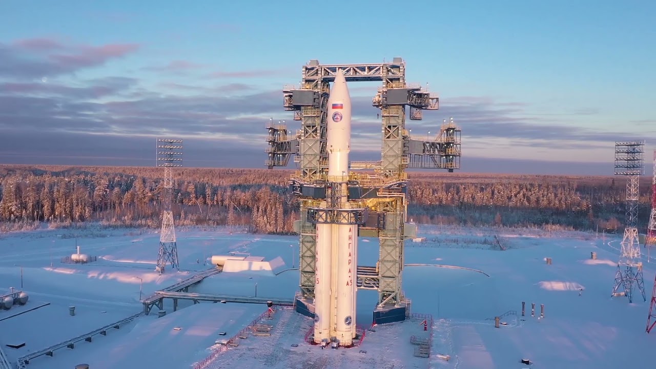 Angara A5-1 rocket launch. Plesetsk.