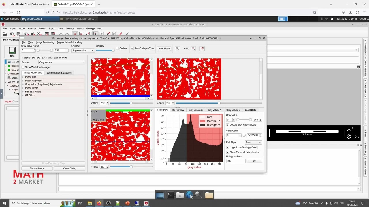 Workshop 2023: Digital Rock Analysis (Part1) using GeoDict 2023