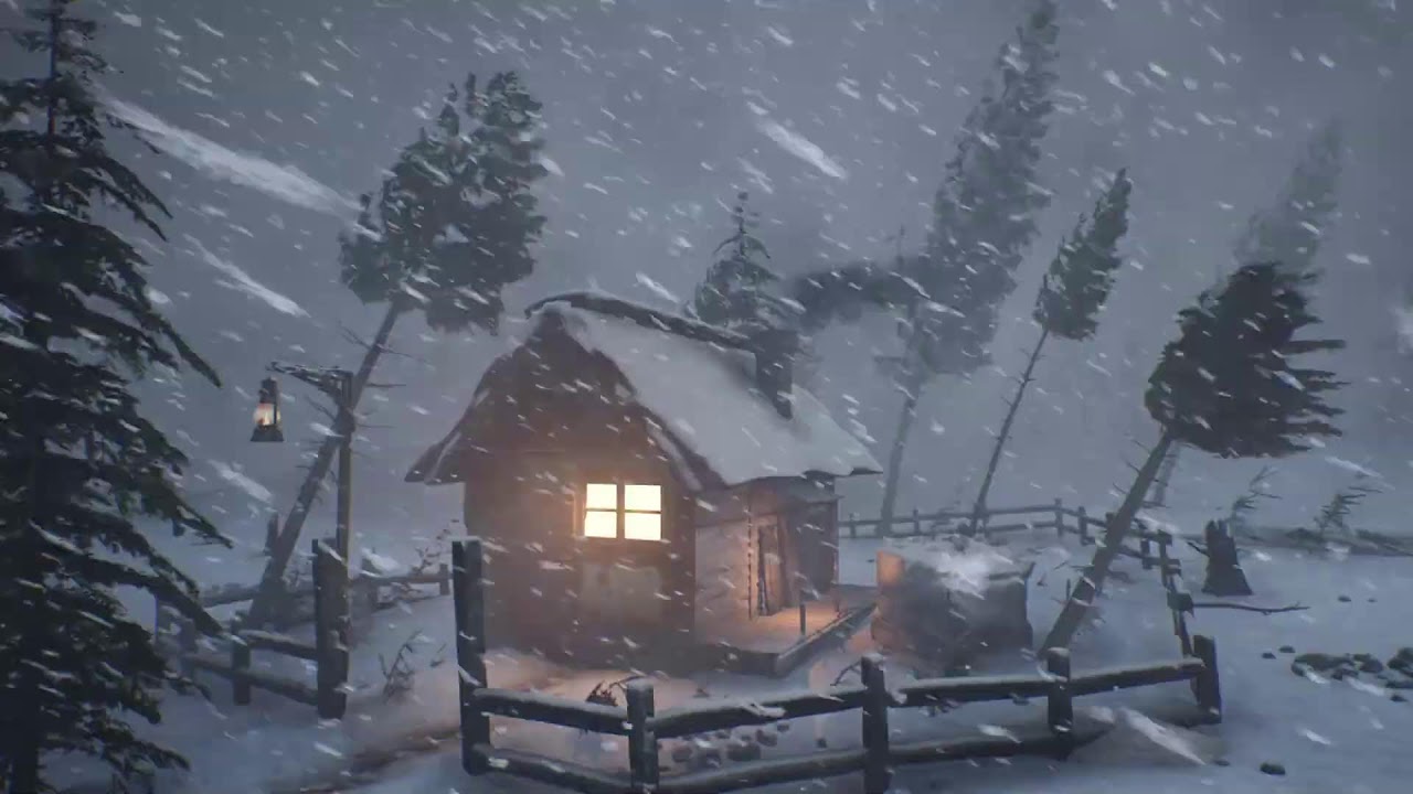 BRUTAL ARCTIC WIND with EXTREME COLD (-71 DEGREES) & Blizzard for Sleep. Frozen Polar Blizzard Night