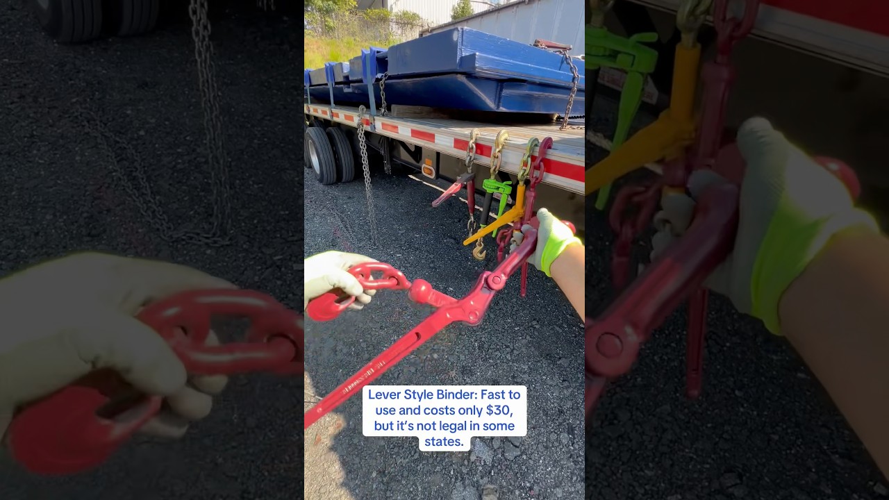 5 Most Common Chain Binders from Mytee Products #shorts #flatbed #truckdriver