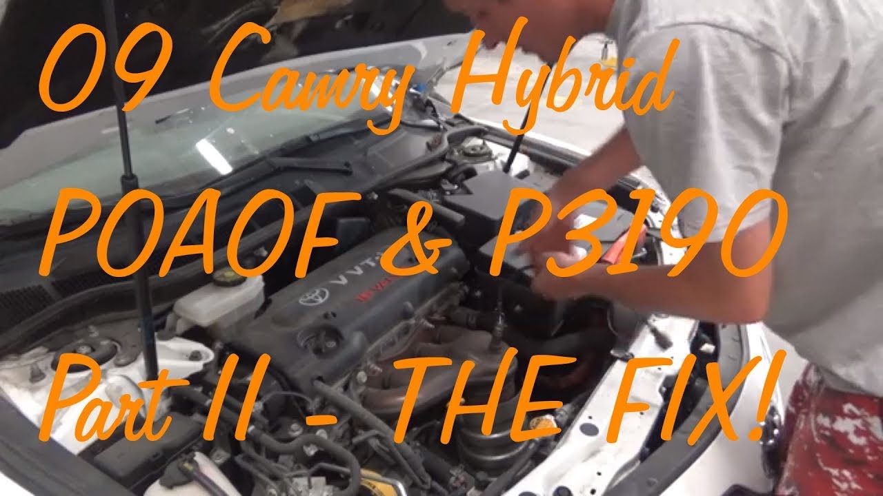 09 Camry Hybrid P0A0F P3190 Исправление замены каталитического нейтрализатора, часть II