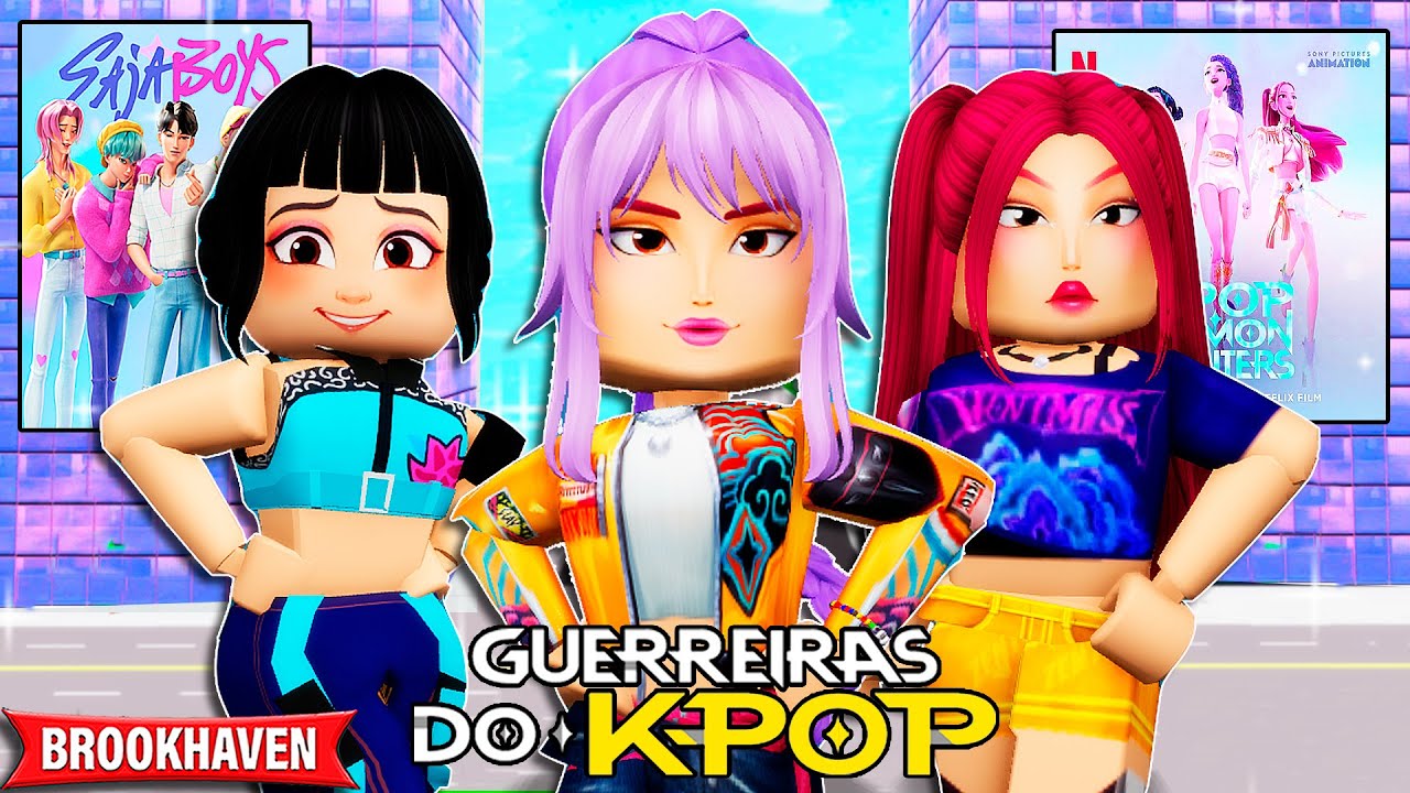AS GUERREIRAS DO K-POP INVADIRAM BROOKHAVEN | Historinhas Brookhaven Roblox | Bibi e Lud