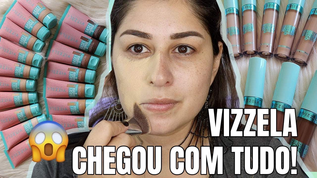 LANÇAMENTO: BASE, CORRETIVO E PÓ - MARCA NOVA VIZZELA