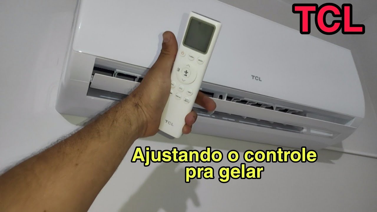 Configurando controle remoto TCL ar split pra gelar