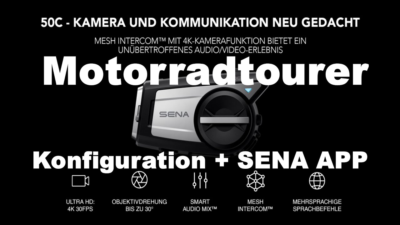 Motorrad und Video - SENA 50C - Hardware Einrichtung mit Device Manager und SENA App am Handy