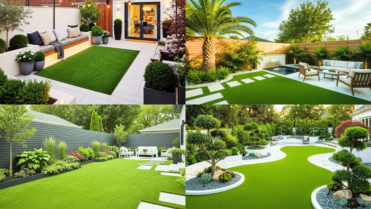 Small Backyard Transformation 🌿 | Low-Maintenance Landscaping with Artificial Grass