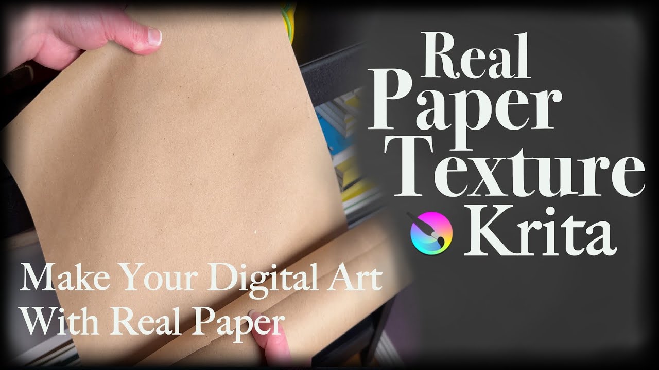 Real Paper Texture in Krita with 3 Layers