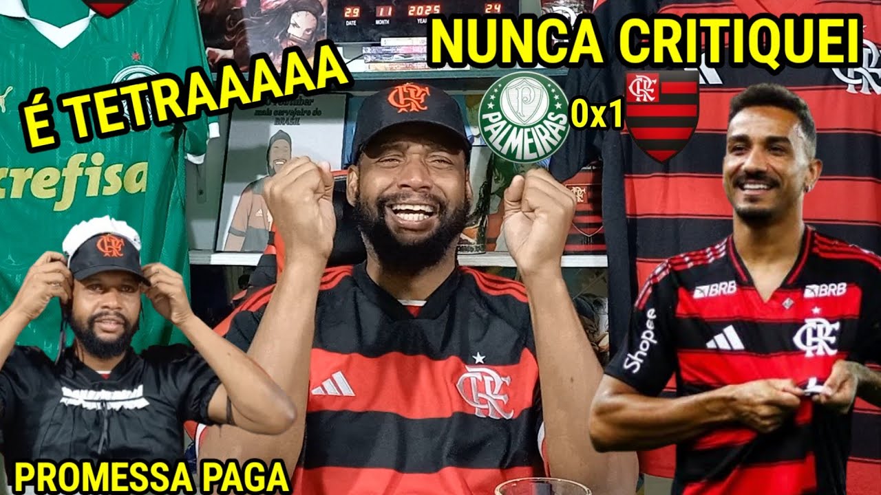 REACT FINAL da LIBERTADORES - FLAMENGO 1X0 PALMEIRAS l MORRI MAS PASSO BEM