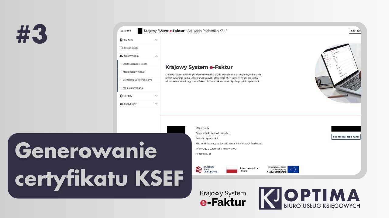 Jak wygenerować certyfikat w KSeF? Poradnik w 2 minuty! #3 #ksef