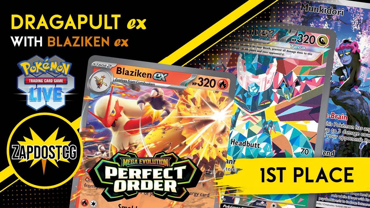 1st Place Post Rotation Dragapult ex Blaziken ex Deck Is Really Good! (Pokemon TCG)