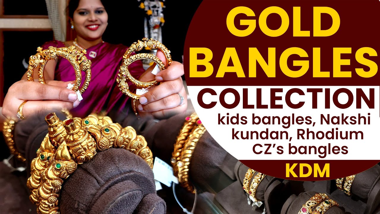 Light weight Gold bangle designs | Gold bangles with weight and price | bangles | Telangana Pilla