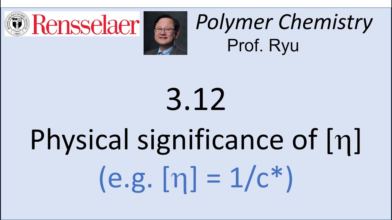 03.12 Physical significance of intrinsic viscosity
