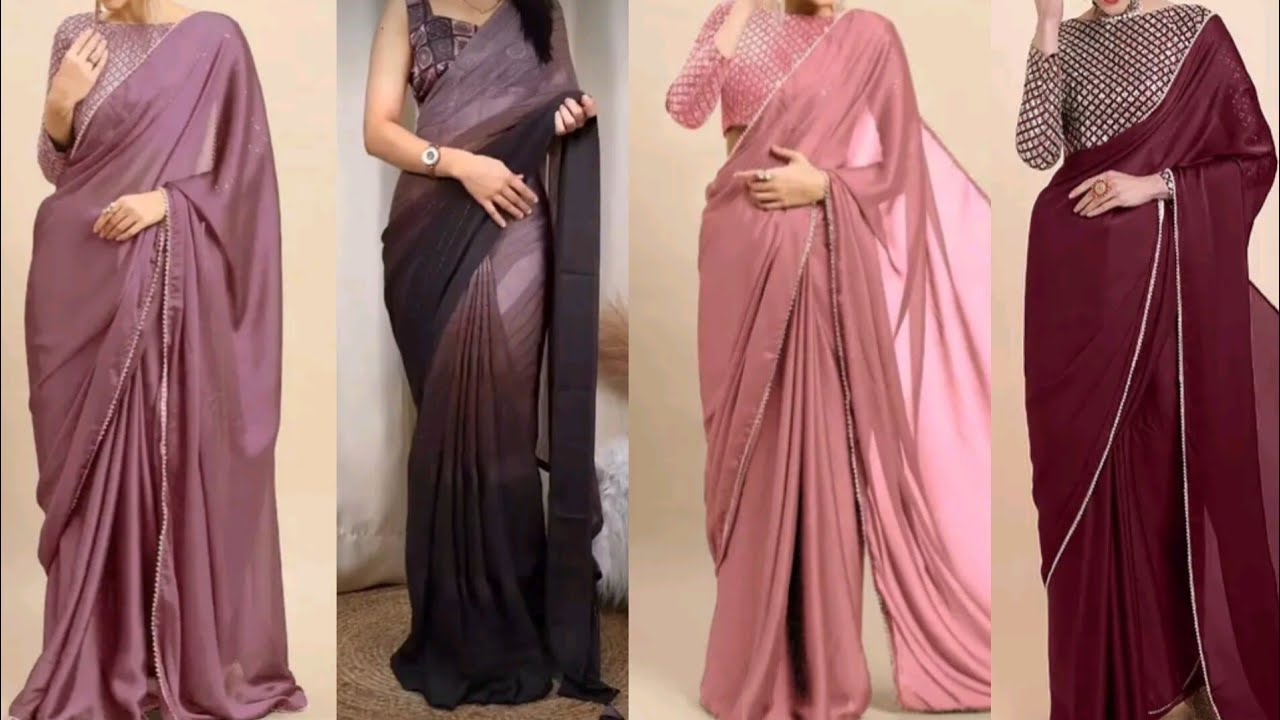 Trendy fashionable sarees || Printed Border Saree || new fancy sarees || @AllShoppingLinks
