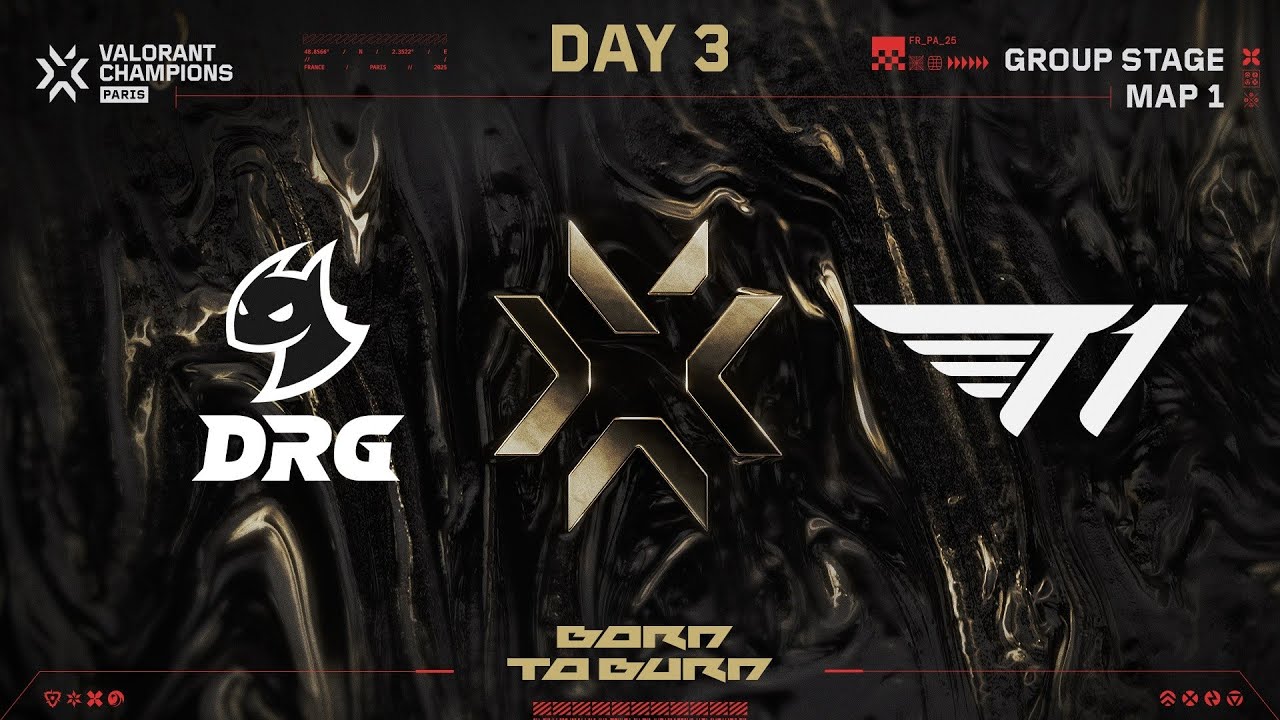 DRG  vs. T1 — VALORANT Champions Paris — Group Stage — Map 01
