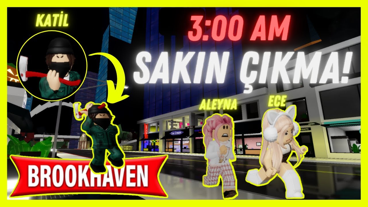 😈 GECE 3'TE SAKIN DIŞARI ÇIKMAYIN! 🔪😱 - Roblox Brookhaven 🏡