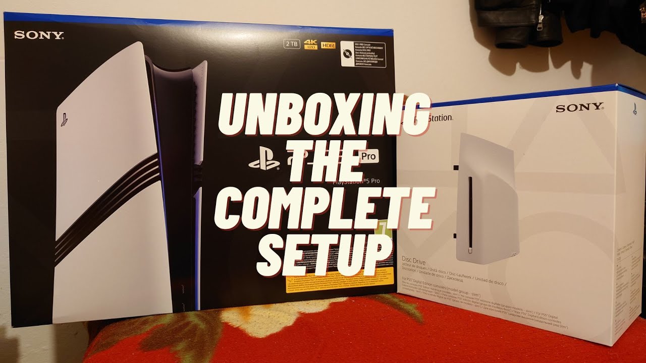 consola PS5 Pro UNBOXING Complete Setup