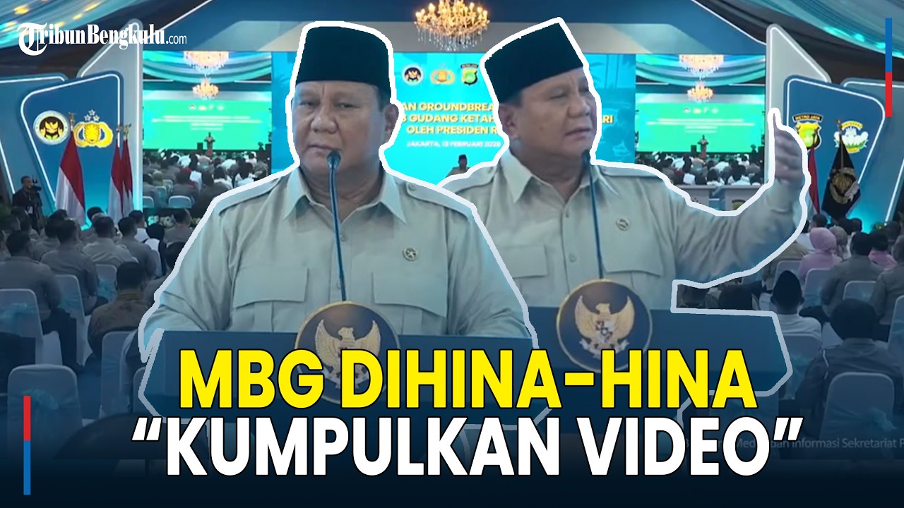 [Full] Prabowo Geram Ditengah Pidato, Perintahkan Qodari Kumpulkan Video yang Hina MBG di Medsos