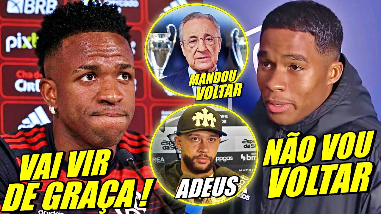 ACABOU ! REAL MANDA ENDRICK VOLTAR ! VINI JR NEGOCIA RETORNO! DEPAY DE SAÍDA E MAS