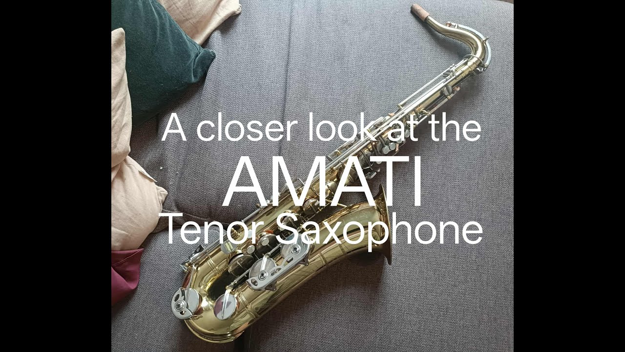 A closer look at the Amati tenor saxophone.