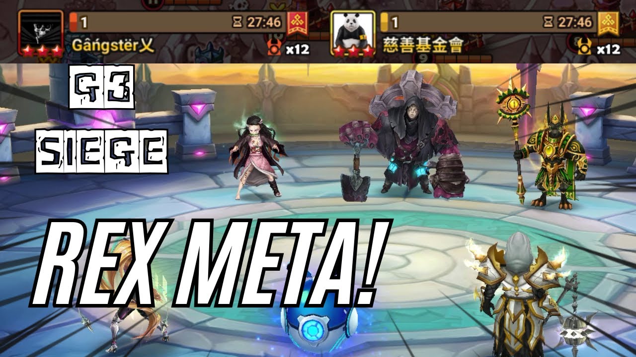 G3 SIEGE : Gâńgstër乂 / 慈善基金會 - Is The Fire Tomb Warden Rex The New NAT4 META? - Summoners War