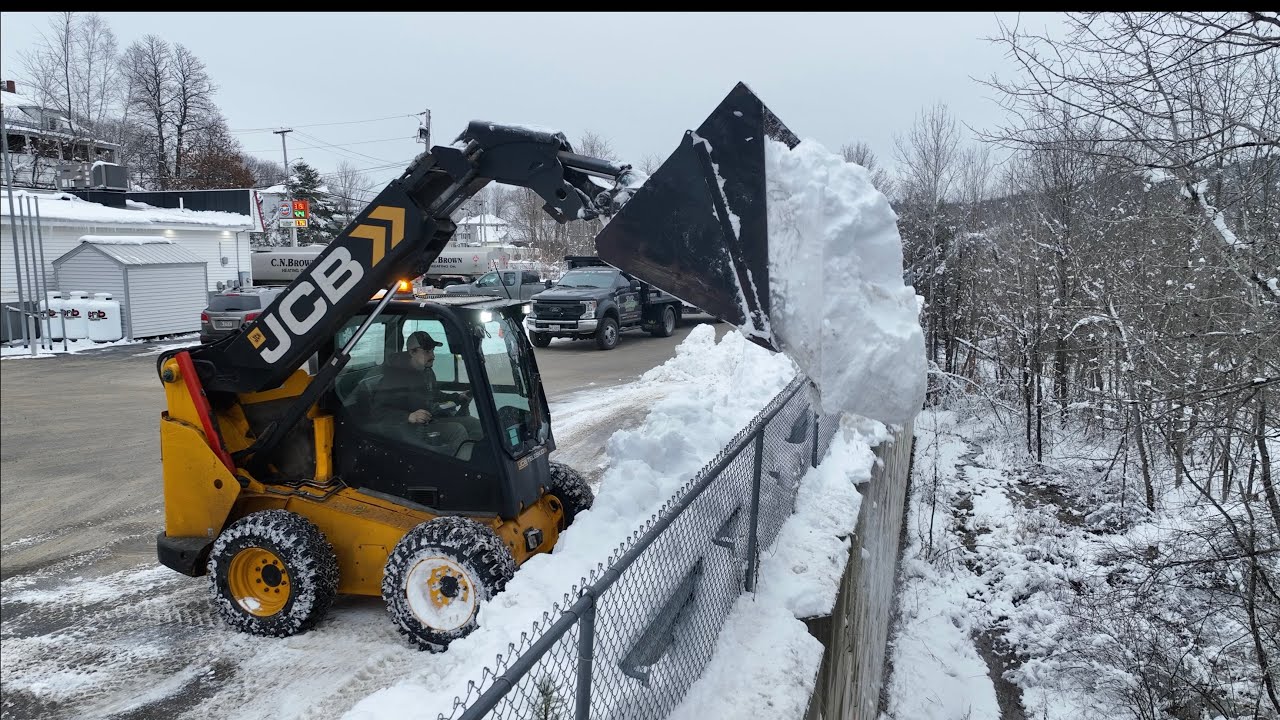 SNOW REMOVAL WITH SKID STEER