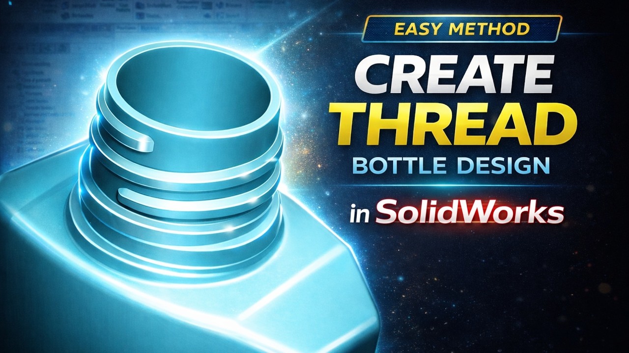 How to a Create Bottle Thread by SOLIDWORKS.