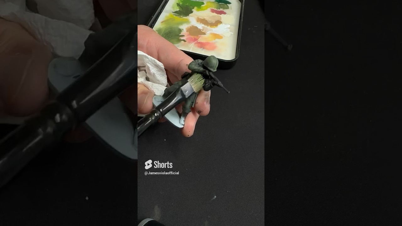 Army men tutorial, My favorite way to paint plastic figures with this easy dry brush technique