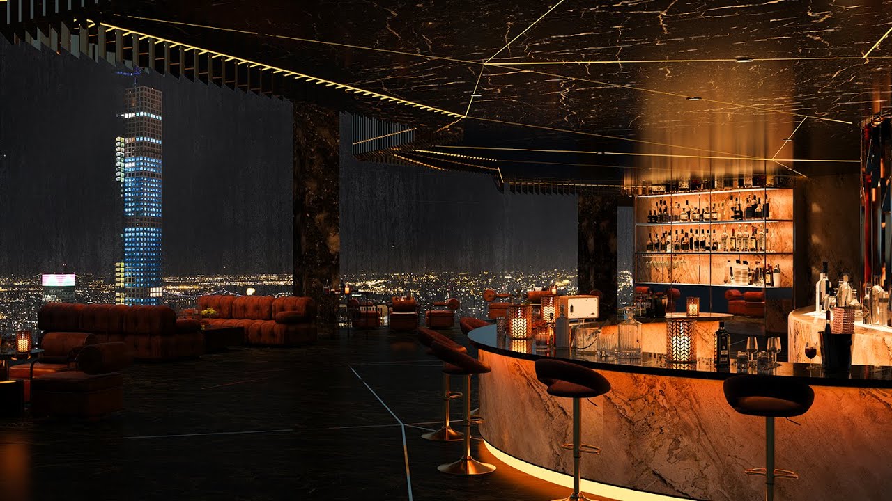 Penthouse Jazz Pub 🍷 Smooth Saxophone Background Jazz Music - Relaxing Jazz Instrumental Music