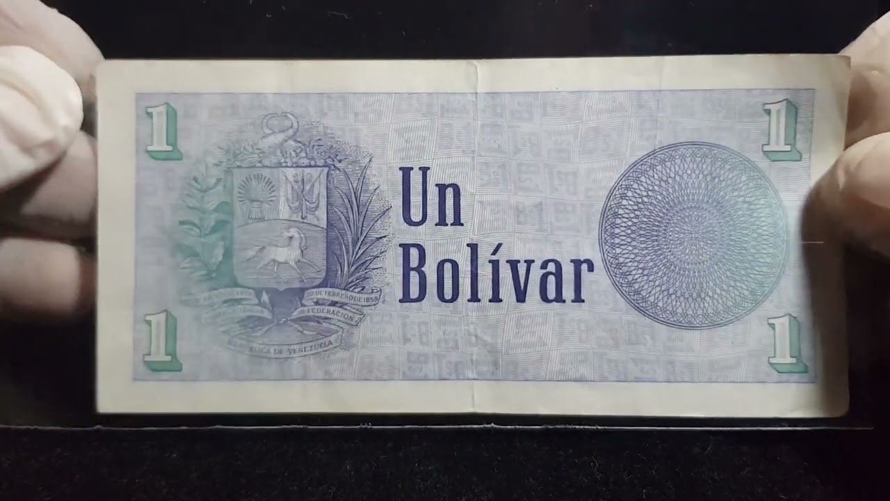 Billete 1 Bol&iacute;var a&ntilde;o 1989 Venezuela #billetes #monedas #coin #coleccion #numismatica
