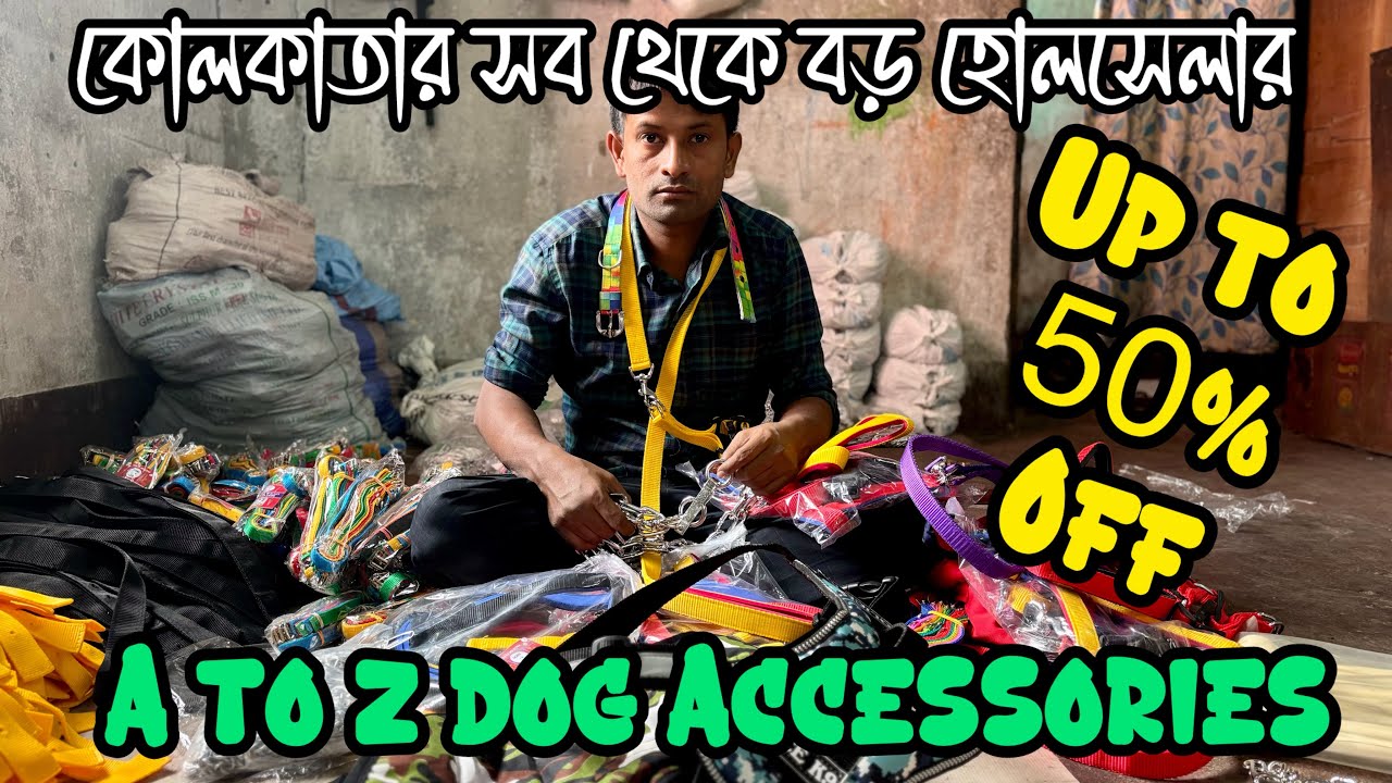 Dog Accessories Wholesale Market in Kolkata 😱🔥| Rs 20 Only | Cheapest Dog Accessories Market