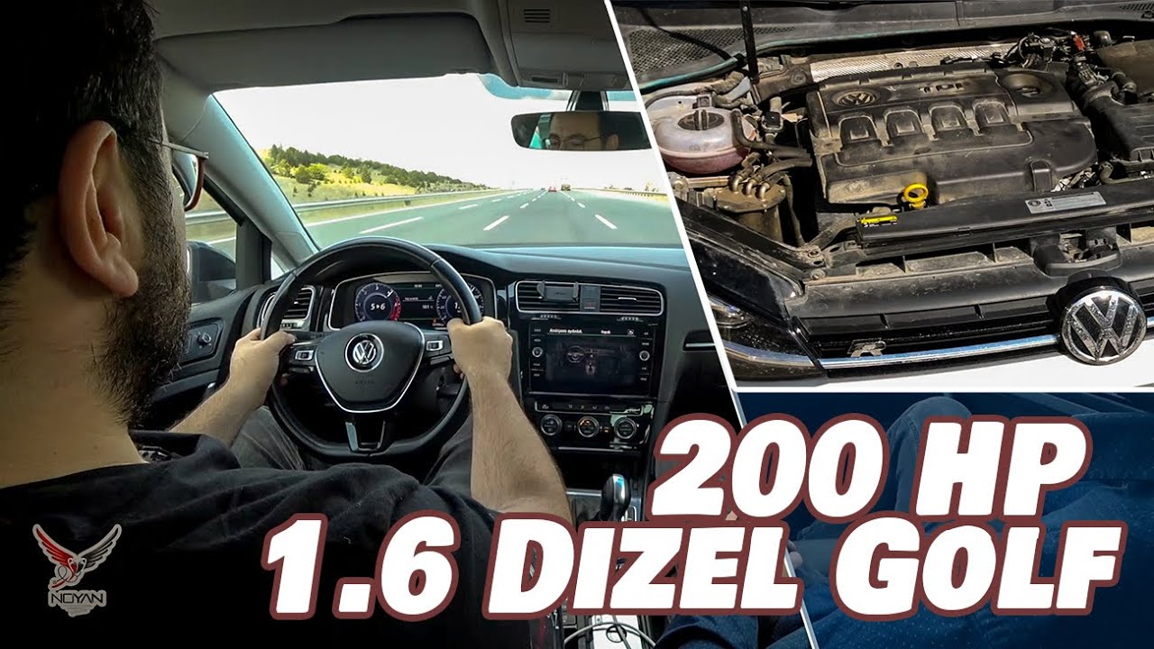 200 HP 1.6 Dizel Golf DSG | 2.1 Bar 400 Nm Tork Stage 3 Yazılım | Big Turbo Düz Boru