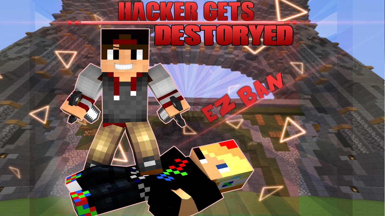 Hacker gets Destroyed! (AdamPlaysMC)