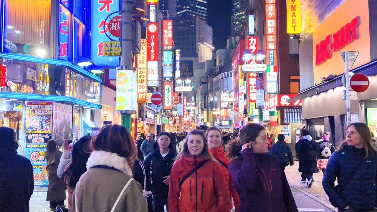 Shibuya Udagawacho.  Tokyo Japan walking tour. 4K 60 fps view. 