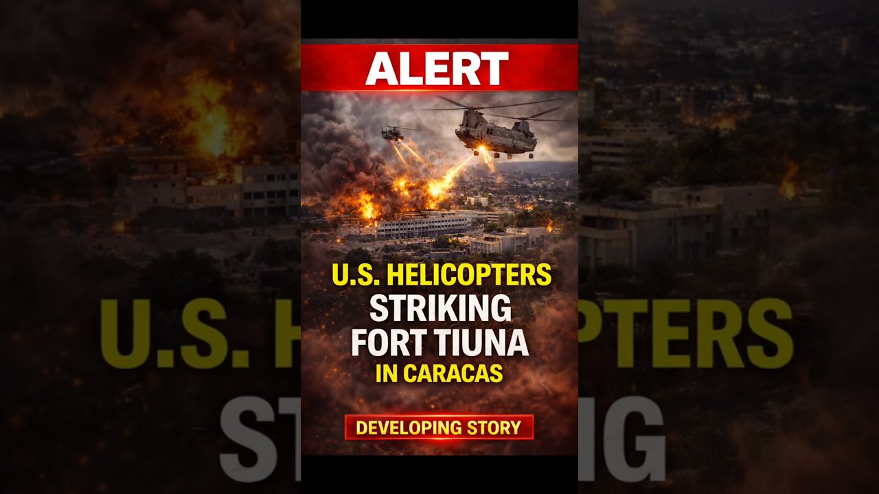 Video Reportedly Shows U.S. Helicopters Striking Fort Tiuna in Caracas