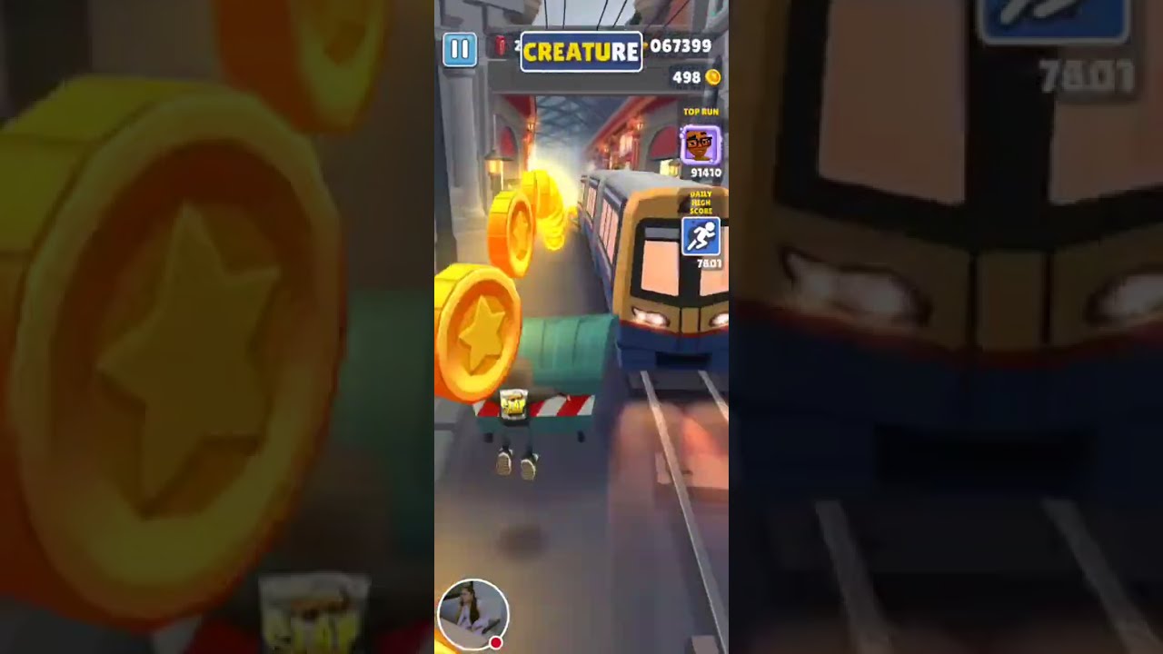 Subway surfers London 🇬🇧 Gameplay 100k coin target 🤩High score challing # miss run
