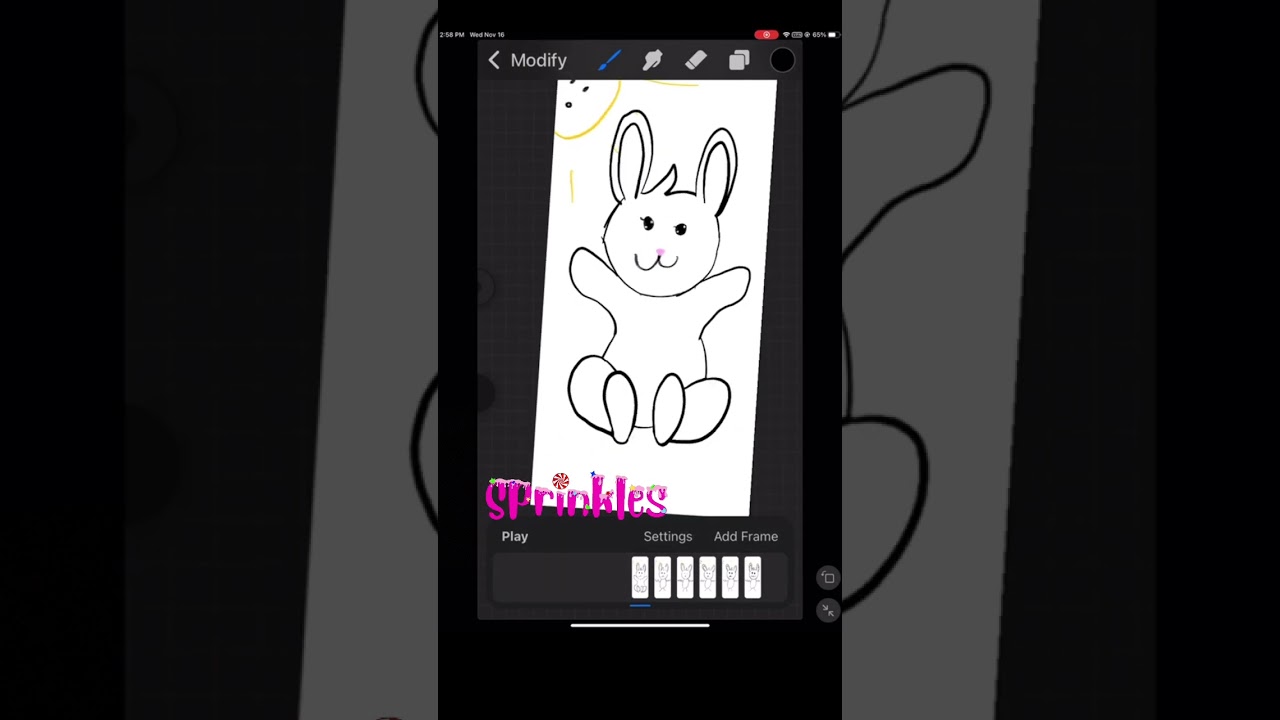VTuber and Derpy Bunny Animation #sprinklesvtuber #vtuber #animation #animals