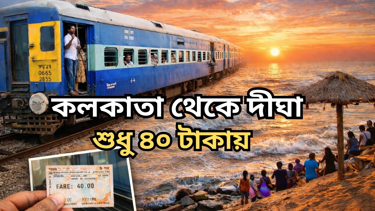 Kolkata to Digha Tour at Just ₹40 😱 | Cheapest Sea Beach Trip Ever!