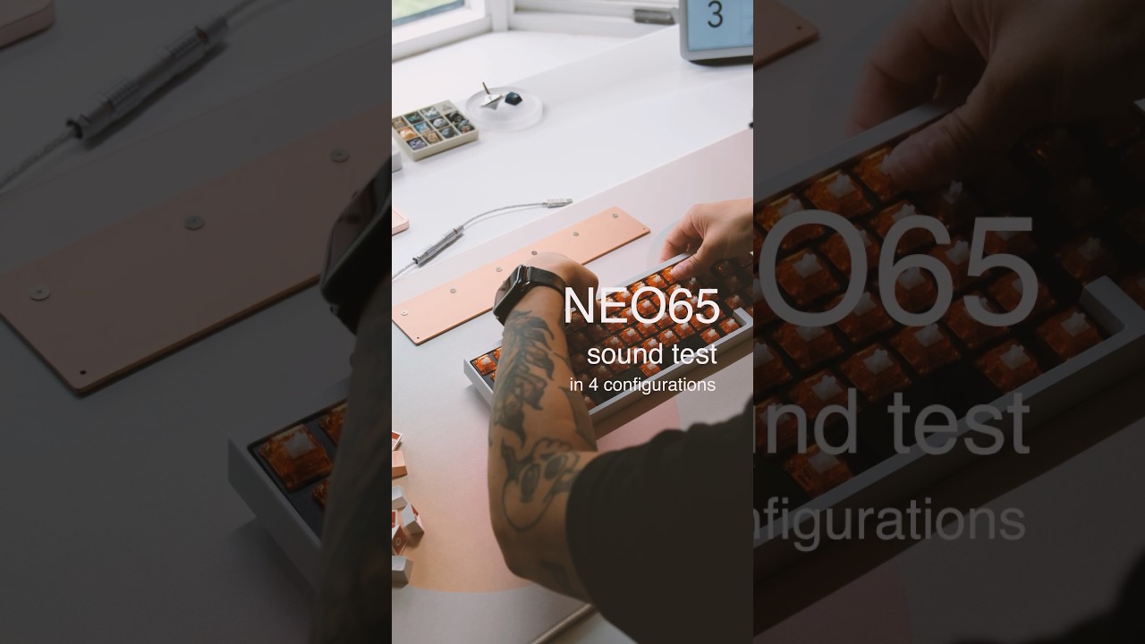 NEO65 served 4 ways - typing sounds of the incredible $79 custom #keyboard 🤩