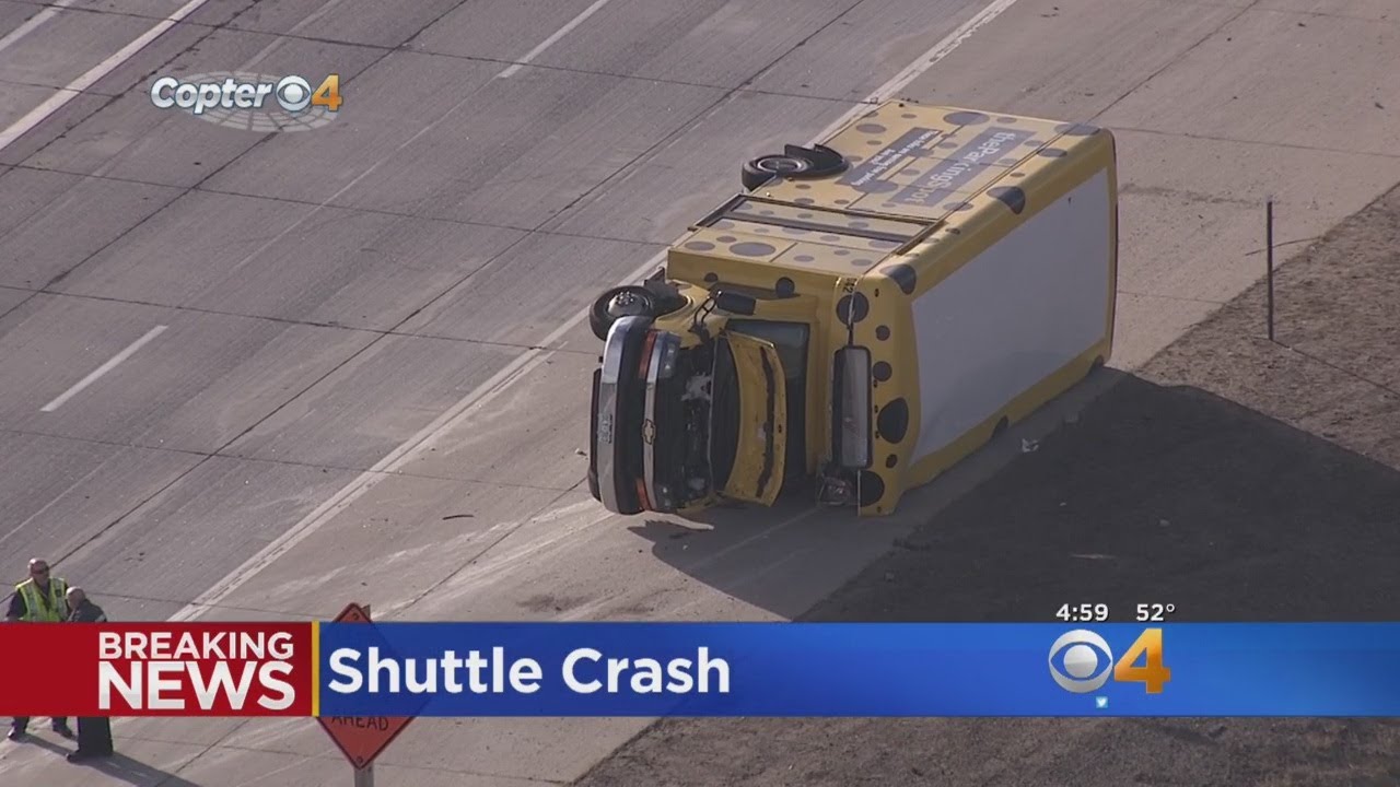9 Injured In Shuttle Bus Rollover Near DIA