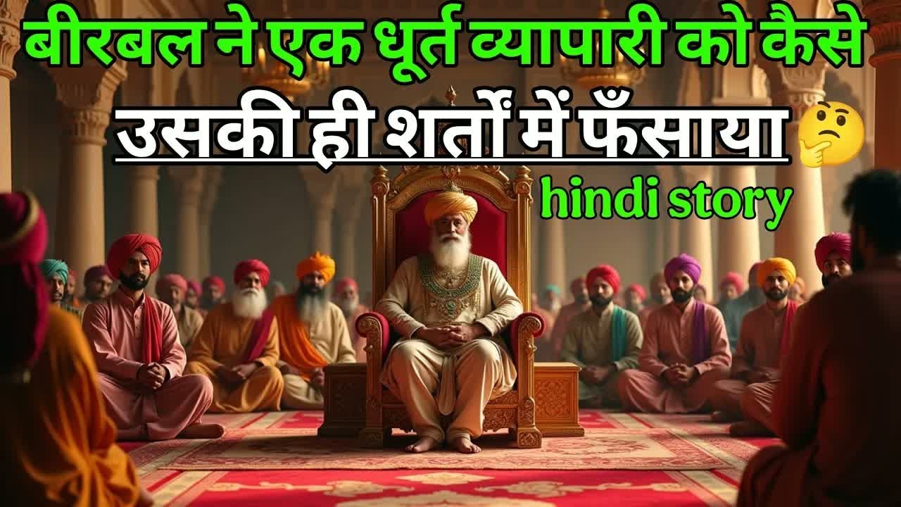 बीरबल ने एक धूर्त व्यापारी को कैसे उसकी ही शर्तों में फँसाया। akbar birbal ki kahani ｜majedar story.