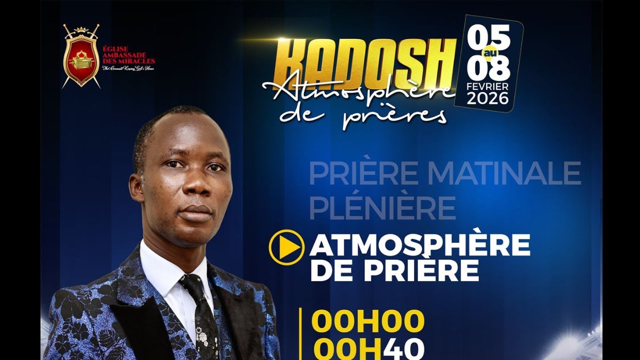 ATMOSPHERE DE PRIERE-KADOSH 2026 I JOUR 6  I VEN 06 FEV 2026 I PASTEUR OMESIME